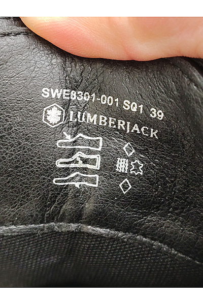 LUMBERJACK Dámské černé kožené kotníkové boty na zip Vel. EU 39 | LUMBERJACK | obrázek 9