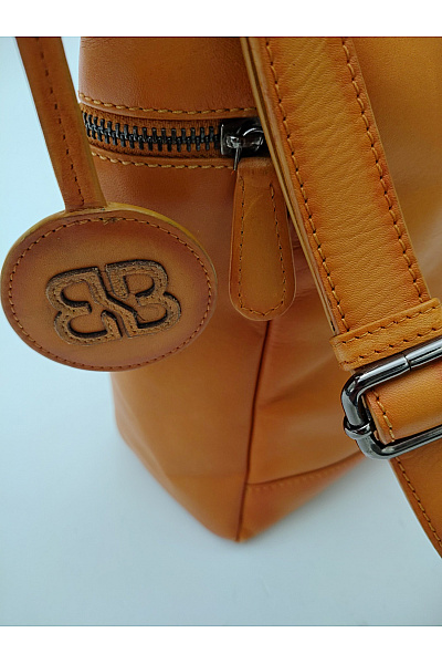 Bellice Kožená hnědá kabelka přes rameno smart casual | Bellice | obrázek 5