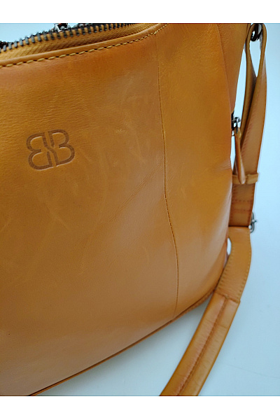 Bellice Kožená hnědá kabelka přes rameno smart casual | Bellice | obrázek 6