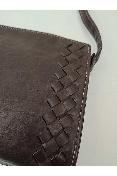 GABOR Hnědá crossbody kabelka s pleteným vzorem | GABOR | obrázek 4