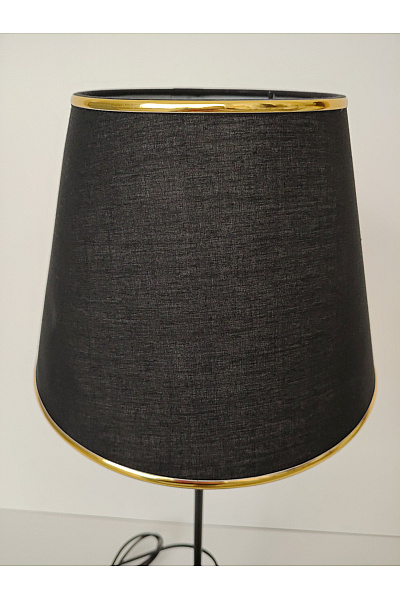 Černá stolní lampa se zlatým lemem | Unimoda | obrázek 4