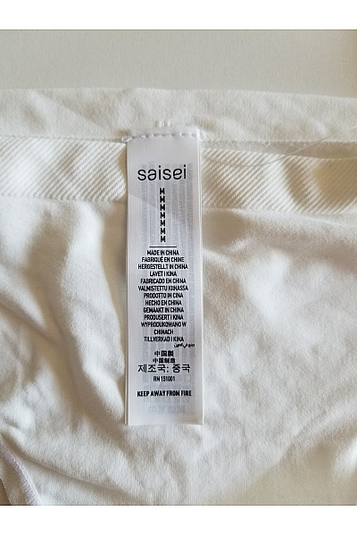 SAISEI Bílé dámské tanga kalhotky | SAISEI | obrázek 7