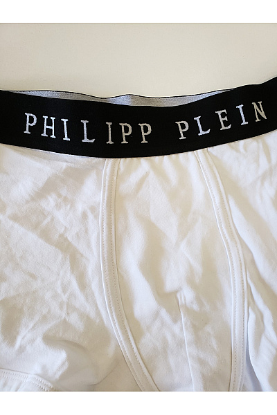 Philipp Plein Pánské bílé bavlněné boxerky s lebkou | Philipp Plein | obrázek 3