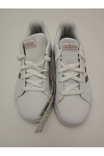 ADIDAS Dívčí tenisky bílé šněrovací volnočasové | ADIDAS | obrázek 3