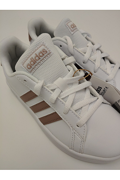ADIDAS Dívčí tenisky bílé šněrovací volnočasové | ADIDAS | obrázek 4