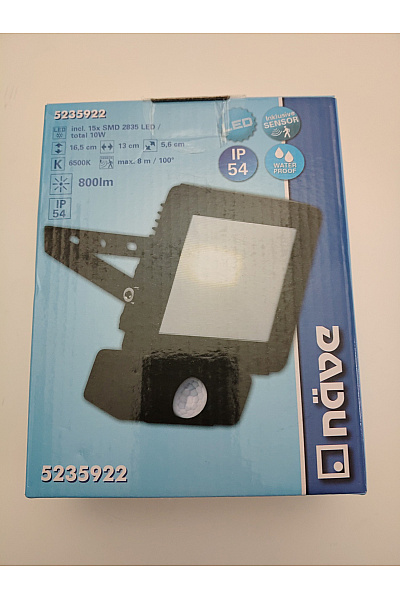 Černý LED reflektor s pohybovým senzorem outdoor | Unimoda | obrázek 3
