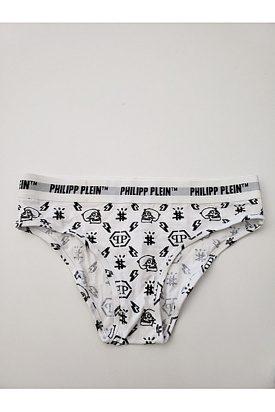PHILLIP PLEIN Bavlněné dámské kalhotky s potiskem lebek | PHILLIP PLEIN | obrázek 2