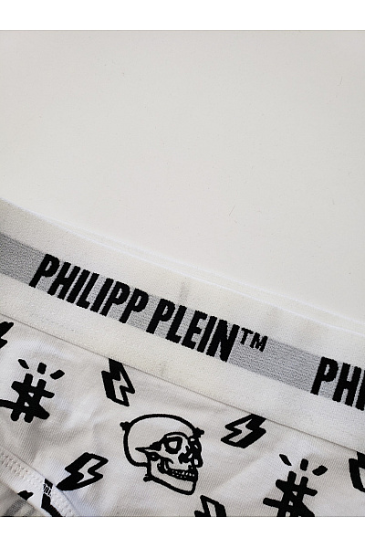 PHILLIP PLEIN Bavlněné dámské kalhotky s potiskem lebek | PHILLIP PLEIN | obrázek 3