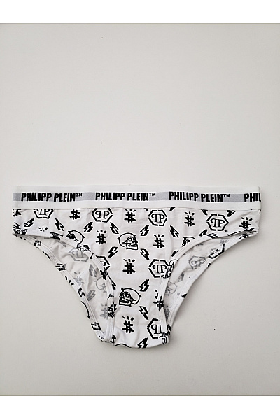 PHILLIP PLEIN Bavlněné dámské kalhotky s potiskem lebek | PHILLIP PLEIN | obrázek 5