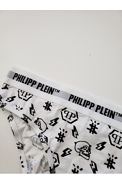 PHILLIP PLEIN Bavlněné dámské kalhotky s potiskem lebek | PHILLIP PLEIN | obrázek 6