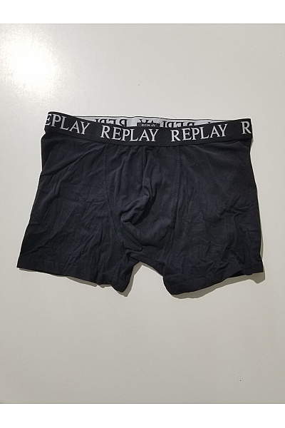 REPLAY Pánské bavlněné boxerky černé | REPLAY | obrázek 2