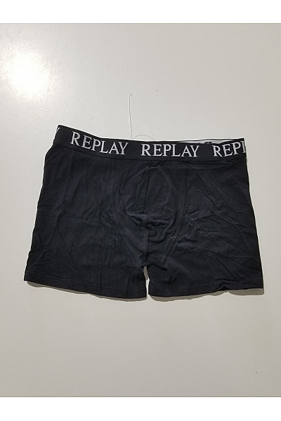 REPLAY Pánské bavlněné boxerky černé | REPLAY | obrázek 5
