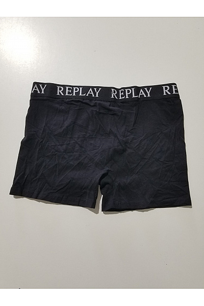 REPLAY Pánské bavlněné boxerky černé | REPLAY | obrázek 6