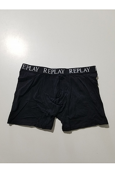 REPLAY Pánské bavlněné boxerky černé | REPLAY | obrázek 8