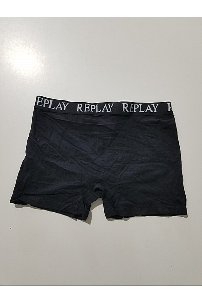 REPLAY Pánské bavlněné boxerky černé | REPLAY | obrázek 9