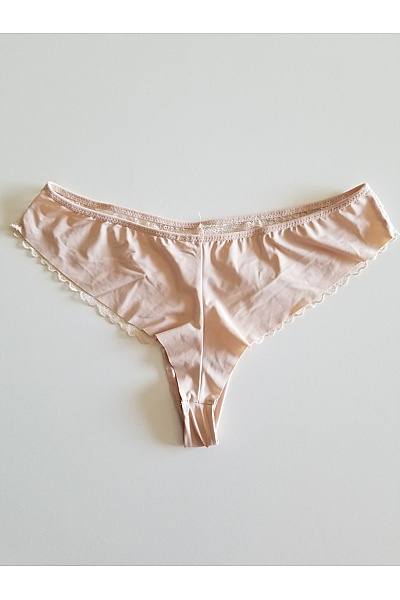 Béžové krajkové tanga luxusní | Unimoda | obrázek 4