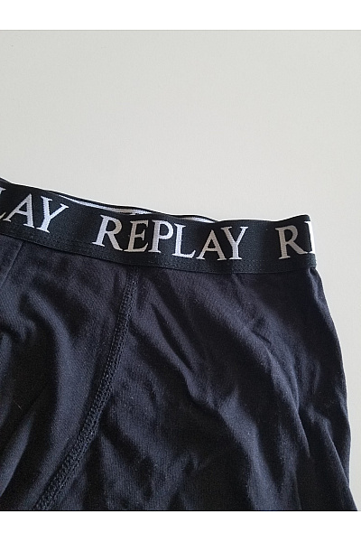 REPLAY pánské černé boxerky spodní prádlo | REPLAY | obrázek 3