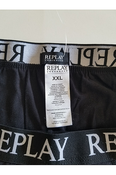 REPLAY pánské černé boxerky spodní prádlo | REPLAY | obrázek 4
