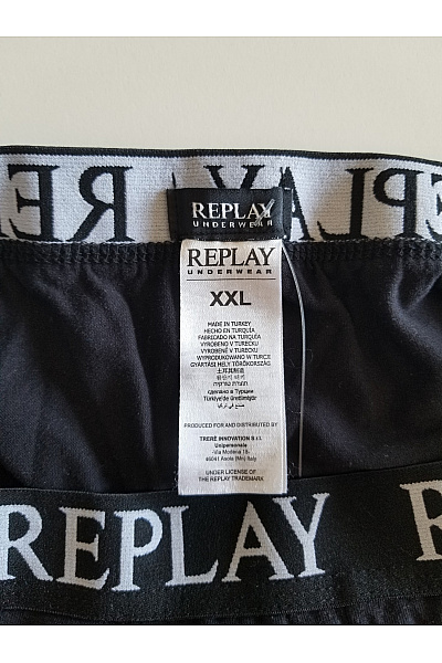 REPLAY pánské černé boxerky spodní prádlo | REPLAY | obrázek 8