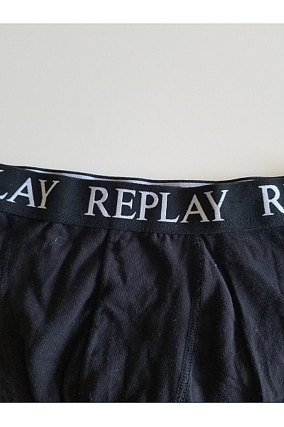 REPLAY pánské černé boxerky spodní prádlo | REPLAY | obrázek 11