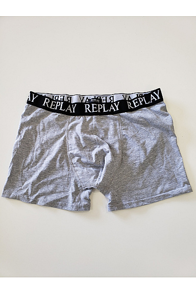 REPLAY Pánské šedé boxerky | REPLAY | obrázek 2
