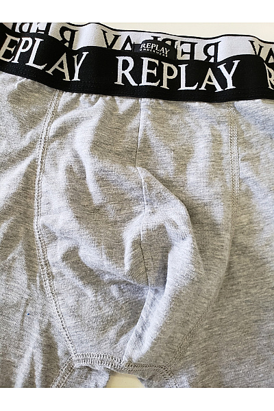 REPLAY Pánské šedé boxerky | REPLAY | obrázek 3