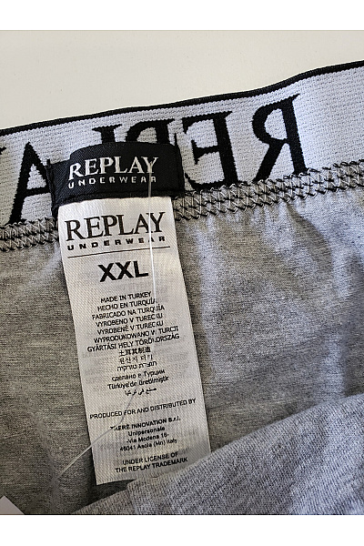 REPLAY Pánské šedé boxerky | REPLAY | obrázek 4