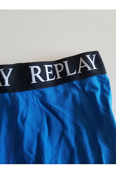 REPLAY Pánské modré boxerky | REPLAY | obrázek 3