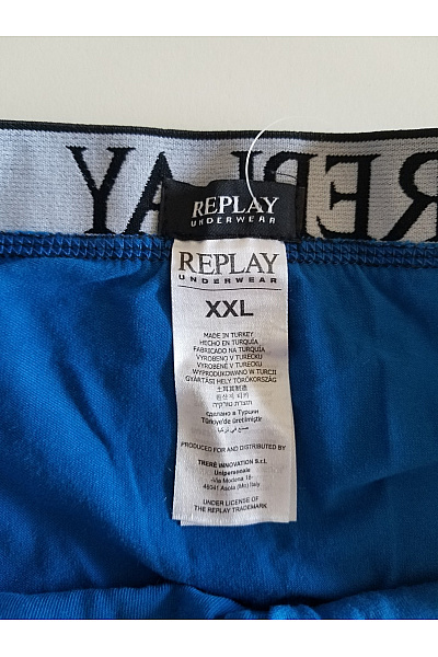REPLAY Pánské modré boxerky | REPLAY | obrázek 4