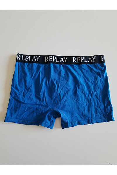 REPLAY Pánské modré boxerky | REPLAY | obrázek 5