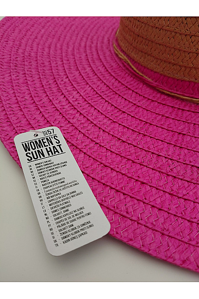 Dámský široký klobouk růžový | Unimoda | obrázek 4