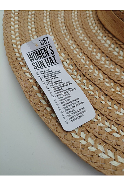 Dámský letní klobouk široký hnědý | Unimoda | obrázek 3