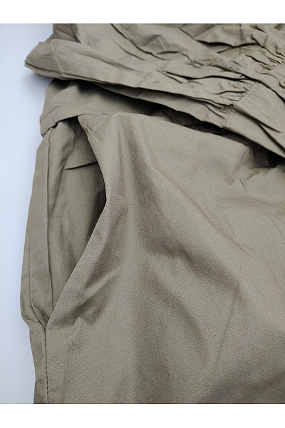 boohoo Dámský khaki bavlněný overal s dlouhým rukávem smart casual | boohoo | obrázek 6