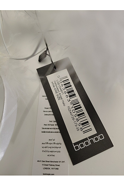 boohoo Bílá čelenka s andělskou svatozáří | boohoo | obrázek 5