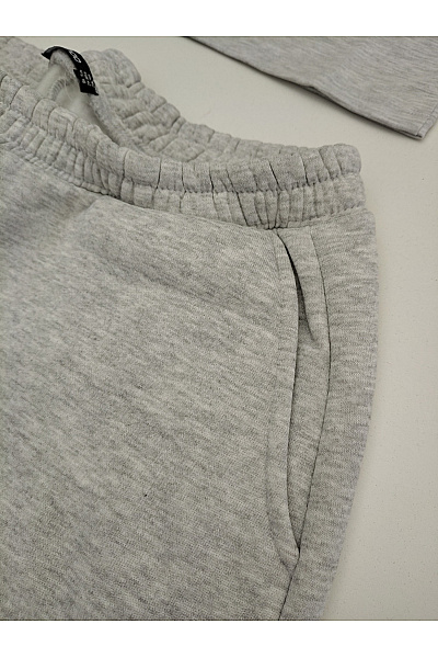 boohoo Dámský domácí komplet široké volné kalhoty a tričko šedé | boohoo | obrázek 8